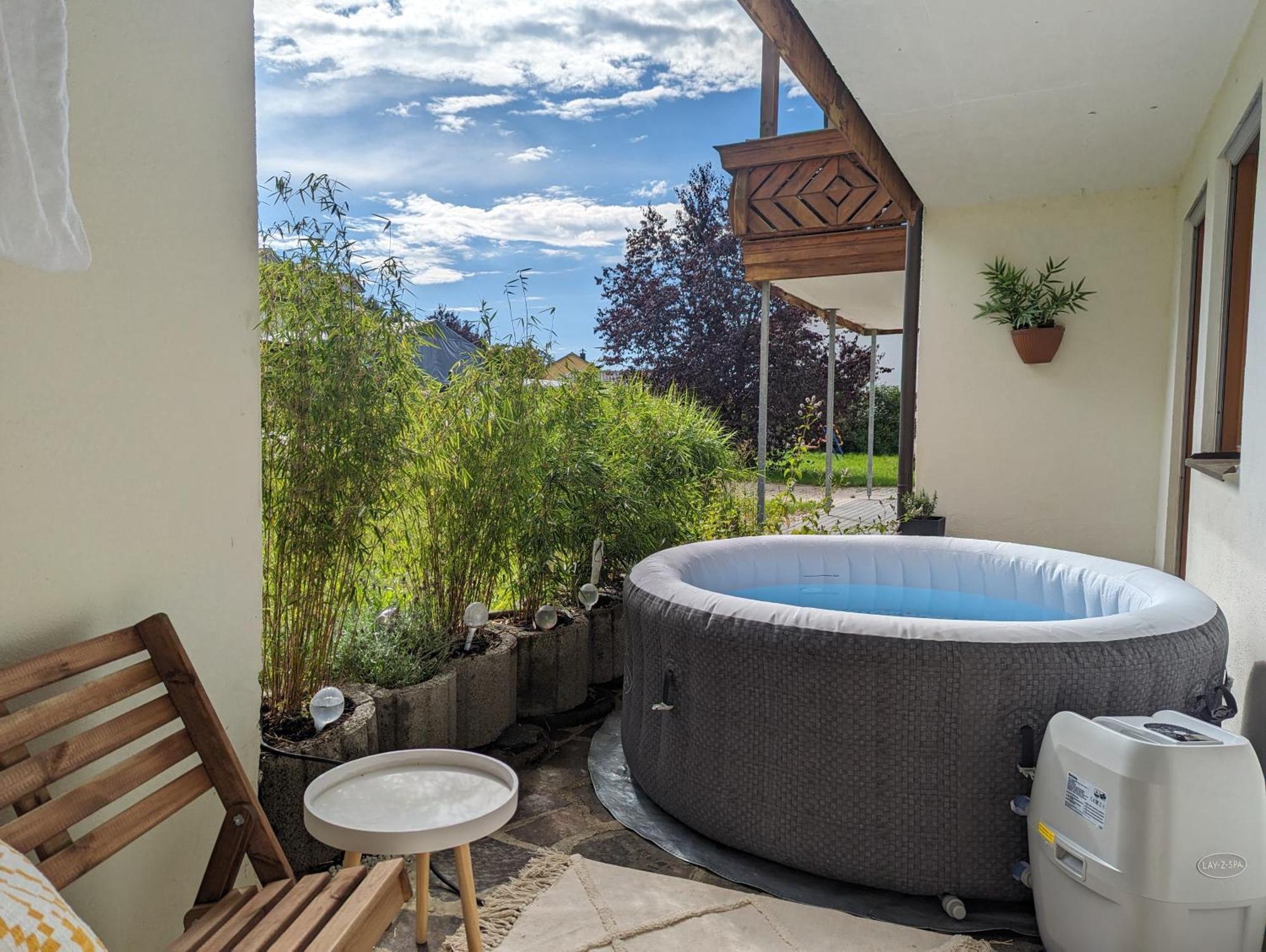 Fewo Goldstueck Mit Privatem Spa Und Whirlpool グラフェナウ エクステリア 写真